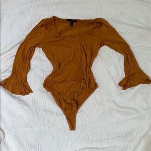 One piece bell sleeve